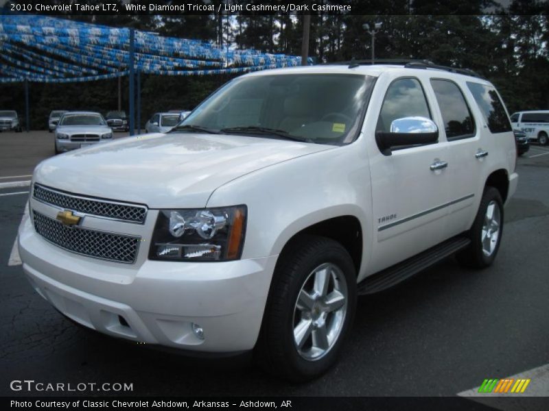 White Diamond Tricoat / Light Cashmere/Dark Cashmere 2010 Chevrolet Tahoe LTZ