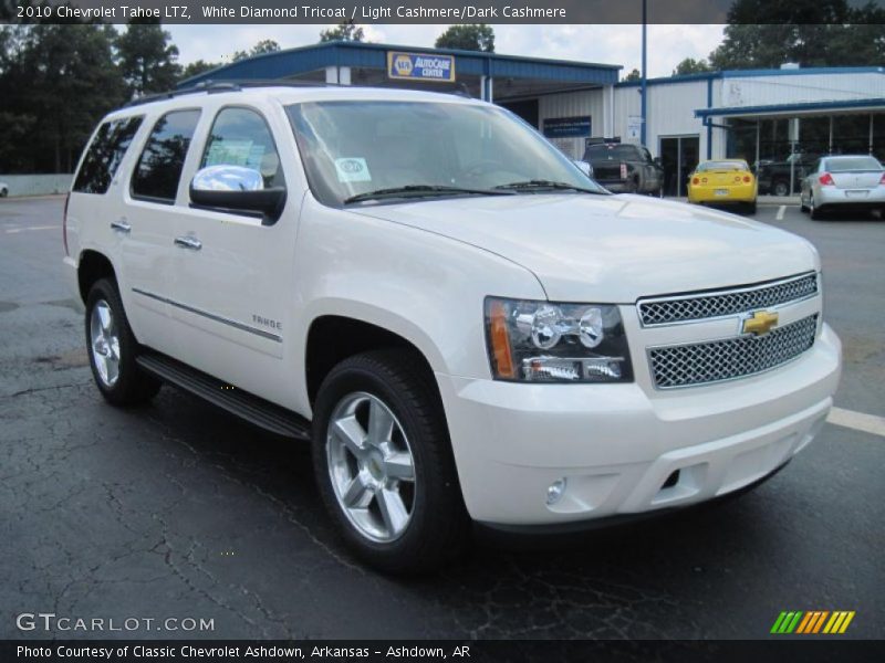 White Diamond Tricoat / Light Cashmere/Dark Cashmere 2010 Chevrolet Tahoe LTZ