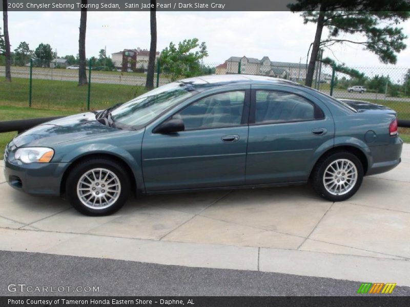 Satin Jade Pearl / Dark Slate Gray 2005 Chrysler Sebring Touring Sedan