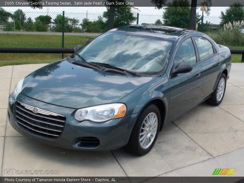 Satin Jade Pearl / Dark Slate Gray 2005 Chrysler Sebring Touring Sedan