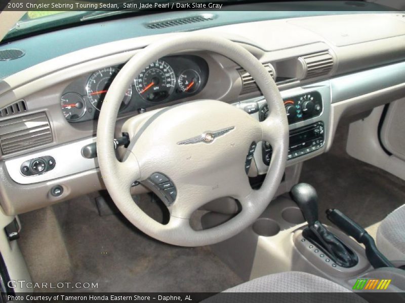 Satin Jade Pearl / Dark Slate Gray 2005 Chrysler Sebring Touring Sedan