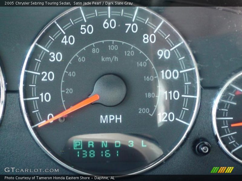Satin Jade Pearl / Dark Slate Gray 2005 Chrysler Sebring Touring Sedan