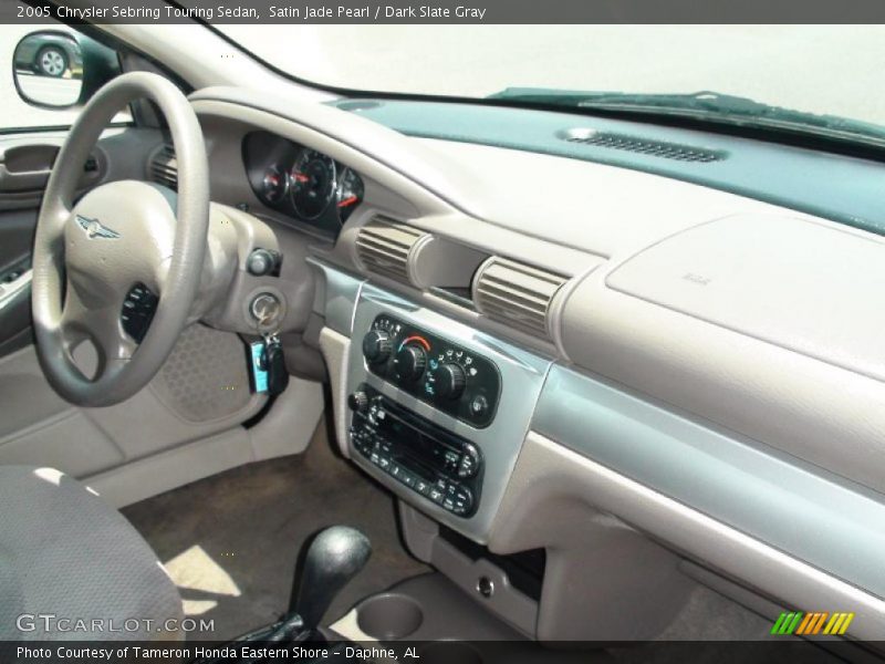 Satin Jade Pearl / Dark Slate Gray 2005 Chrysler Sebring Touring Sedan