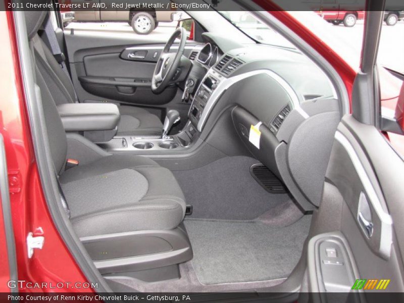 Red Jewel Metallic / Ebony/Ebony 2011 Chevrolet Traverse LT AWD