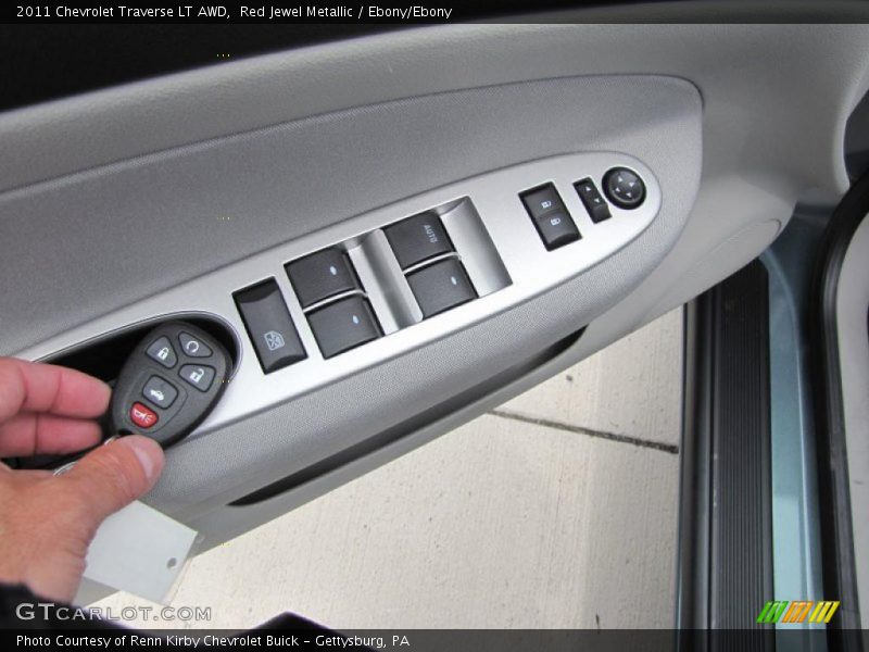 Red Jewel Metallic / Ebony/Ebony 2011 Chevrolet Traverse LT AWD