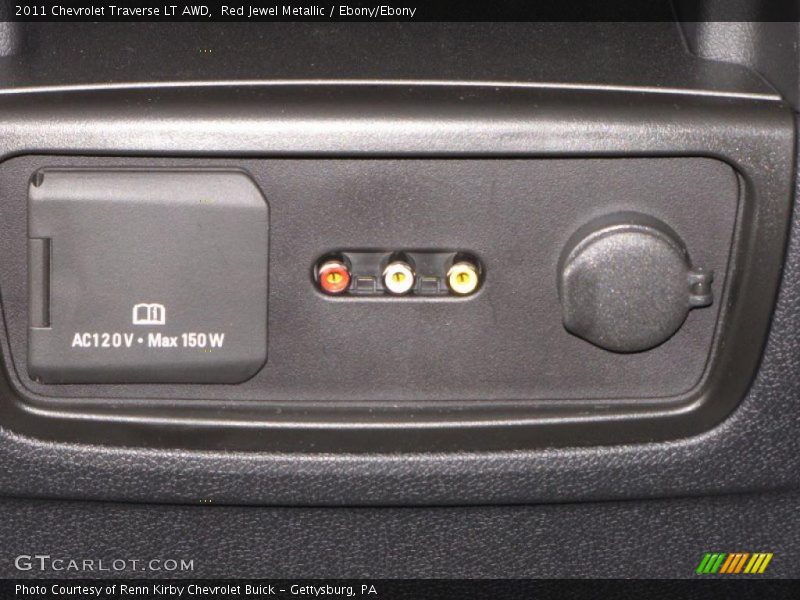 Red Jewel Metallic / Ebony/Ebony 2011 Chevrolet Traverse LT AWD