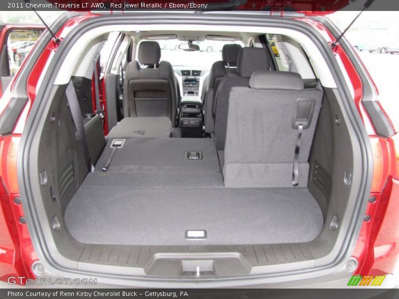Red Jewel Metallic / Ebony/Ebony 2011 Chevrolet Traverse LT AWD