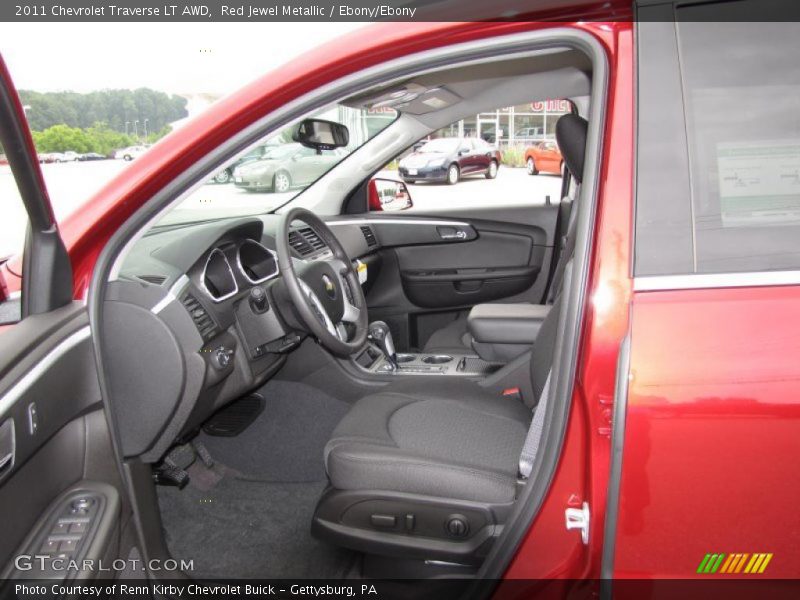Red Jewel Metallic / Ebony/Ebony 2011 Chevrolet Traverse LT AWD