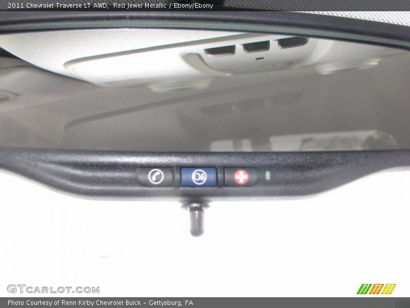 Red Jewel Metallic / Ebony/Ebony 2011 Chevrolet Traverse LT AWD