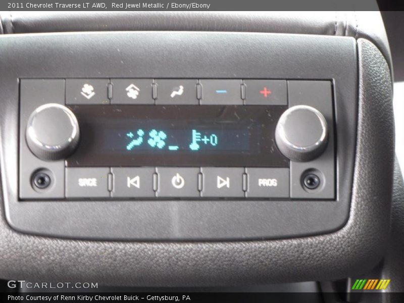 Red Jewel Metallic / Ebony/Ebony 2011 Chevrolet Traverse LT AWD