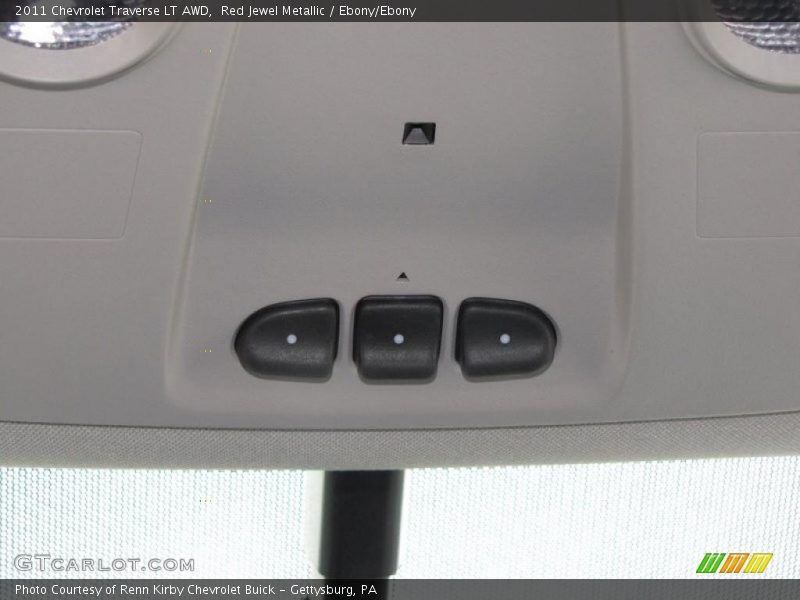 Red Jewel Metallic / Ebony/Ebony 2011 Chevrolet Traverse LT AWD