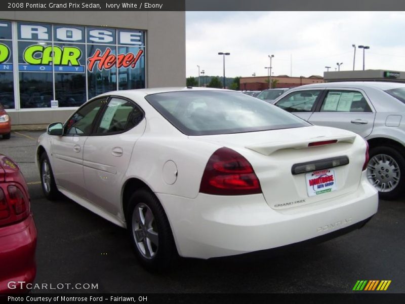 Ivory White / Ebony 2008 Pontiac Grand Prix Sedan