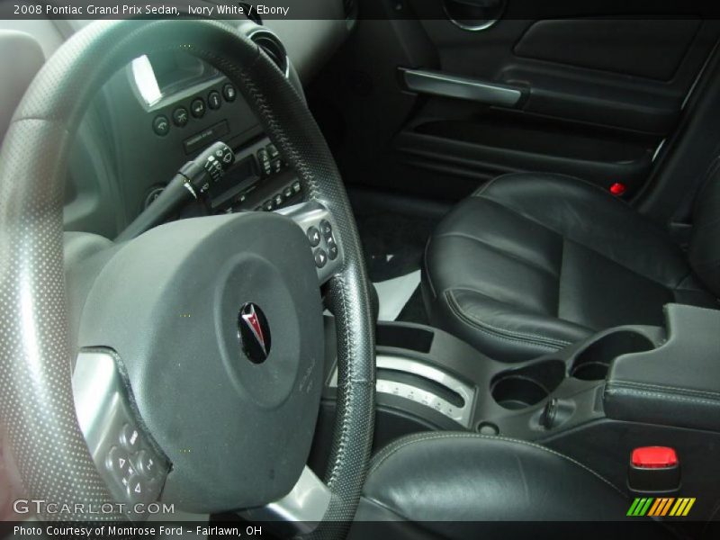 Ivory White / Ebony 2008 Pontiac Grand Prix Sedan