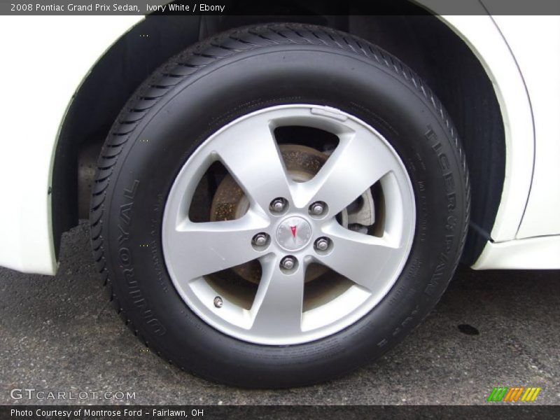 Ivory White / Ebony 2008 Pontiac Grand Prix Sedan