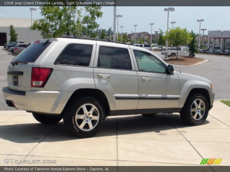 Light Graystone Pearl / Khaki 2008 Jeep Grand Cherokee Laredo