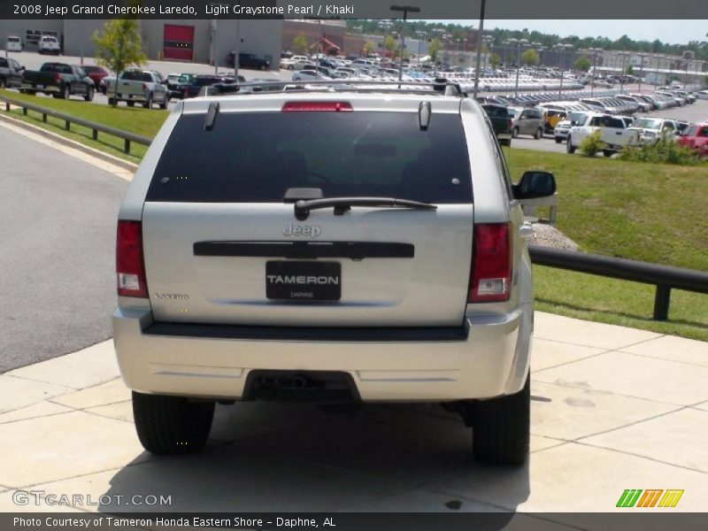 Light Graystone Pearl / Khaki 2008 Jeep Grand Cherokee Laredo