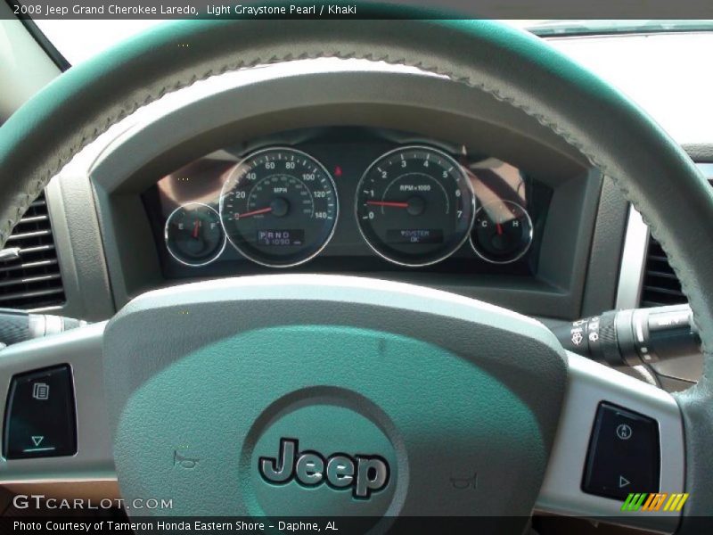 Light Graystone Pearl / Khaki 2008 Jeep Grand Cherokee Laredo