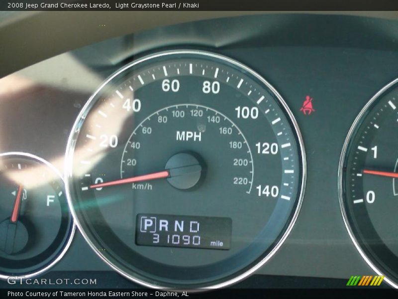 Light Graystone Pearl / Khaki 2008 Jeep Grand Cherokee Laredo