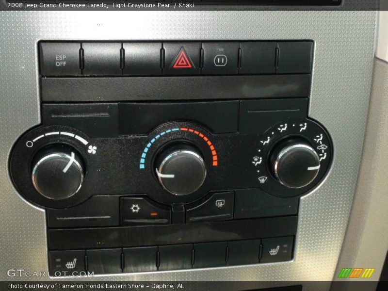 Light Graystone Pearl / Khaki 2008 Jeep Grand Cherokee Laredo