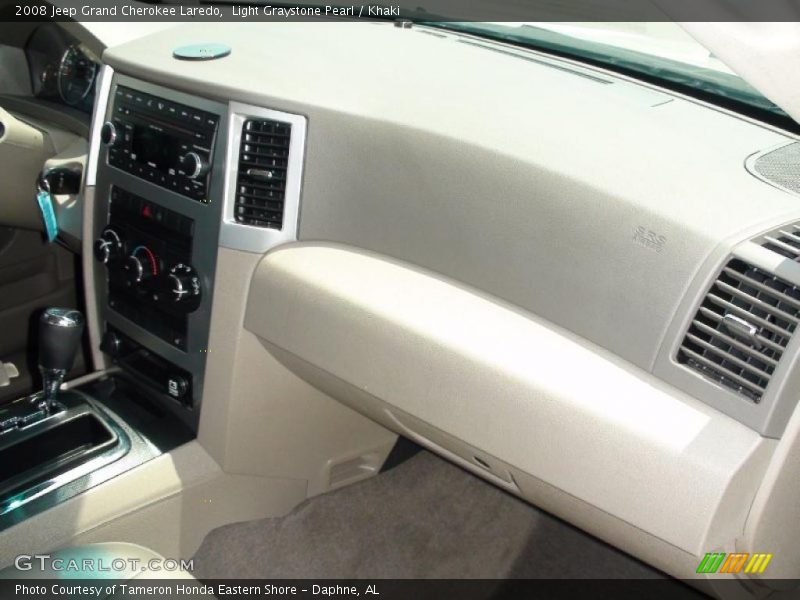 Light Graystone Pearl / Khaki 2008 Jeep Grand Cherokee Laredo