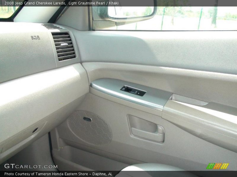 Light Graystone Pearl / Khaki 2008 Jeep Grand Cherokee Laredo