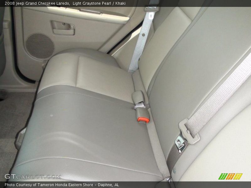 Light Graystone Pearl / Khaki 2008 Jeep Grand Cherokee Laredo
