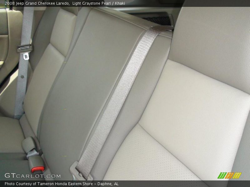 Light Graystone Pearl / Khaki 2008 Jeep Grand Cherokee Laredo