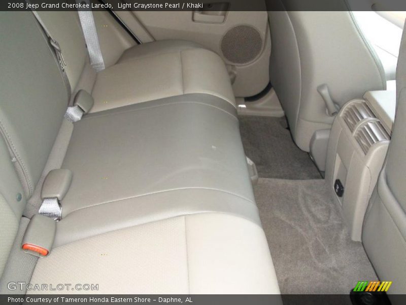 Light Graystone Pearl / Khaki 2008 Jeep Grand Cherokee Laredo