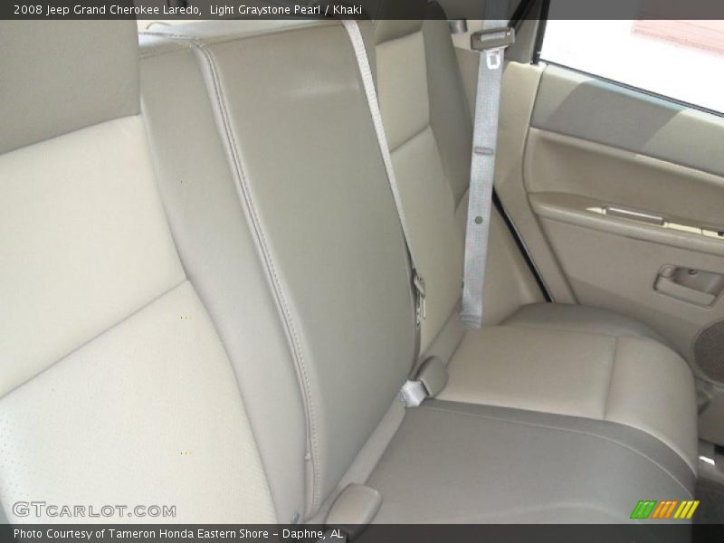 Light Graystone Pearl / Khaki 2008 Jeep Grand Cherokee Laredo