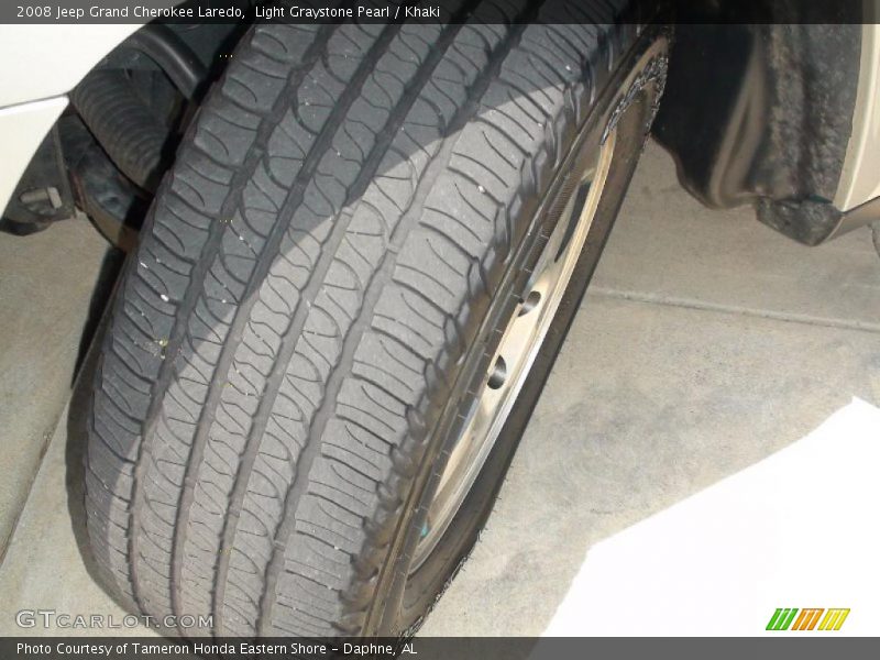 Light Graystone Pearl / Khaki 2008 Jeep Grand Cherokee Laredo