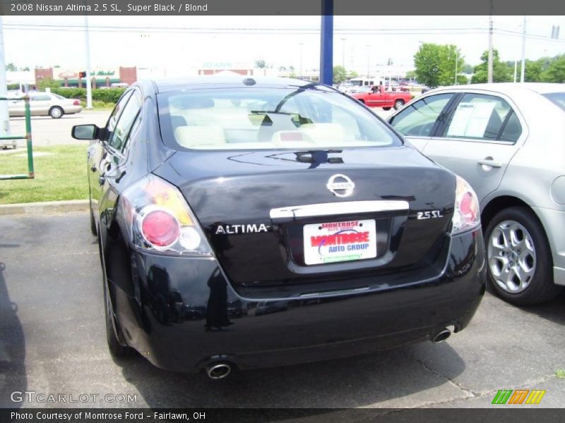 Super Black / Blond 2008 Nissan Altima 2.5 SL