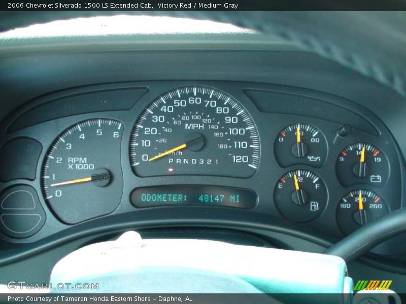 Victory Red / Medium Gray 2006 Chevrolet Silverado 1500 LS Extended Cab