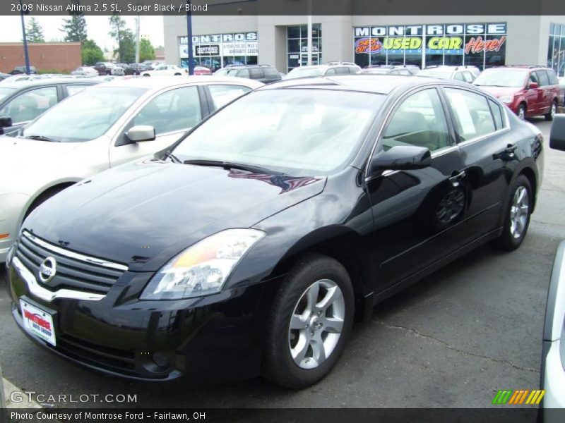 Super Black / Blond 2008 Nissan Altima 2.5 SL