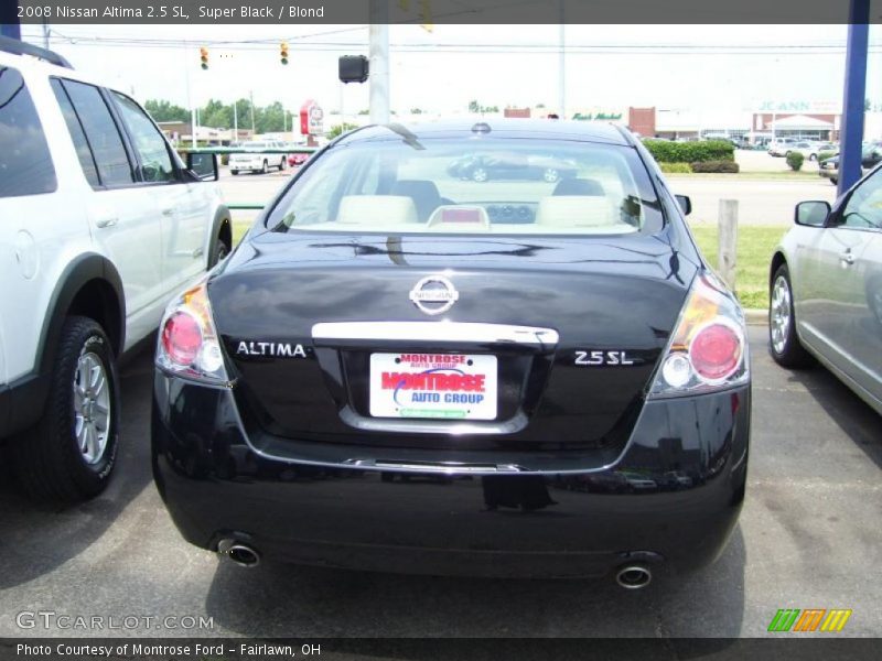 Super Black / Blond 2008 Nissan Altima 2.5 SL