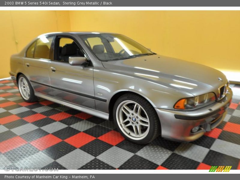 Sterling Grey Metallic / Black 2003 BMW 5 Series 540i Sedan