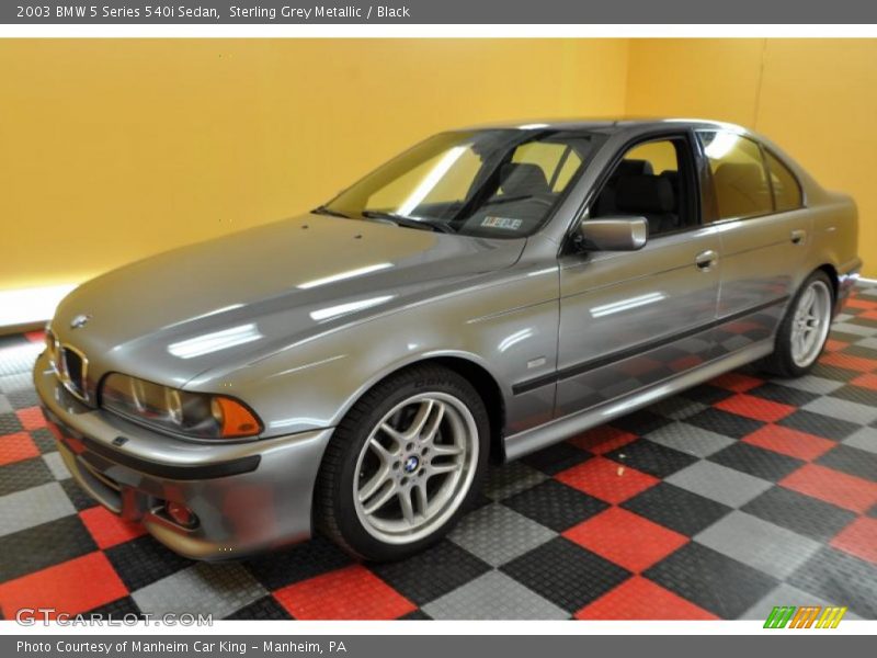 Sterling Grey Metallic / Black 2003 BMW 5 Series 540i Sedan