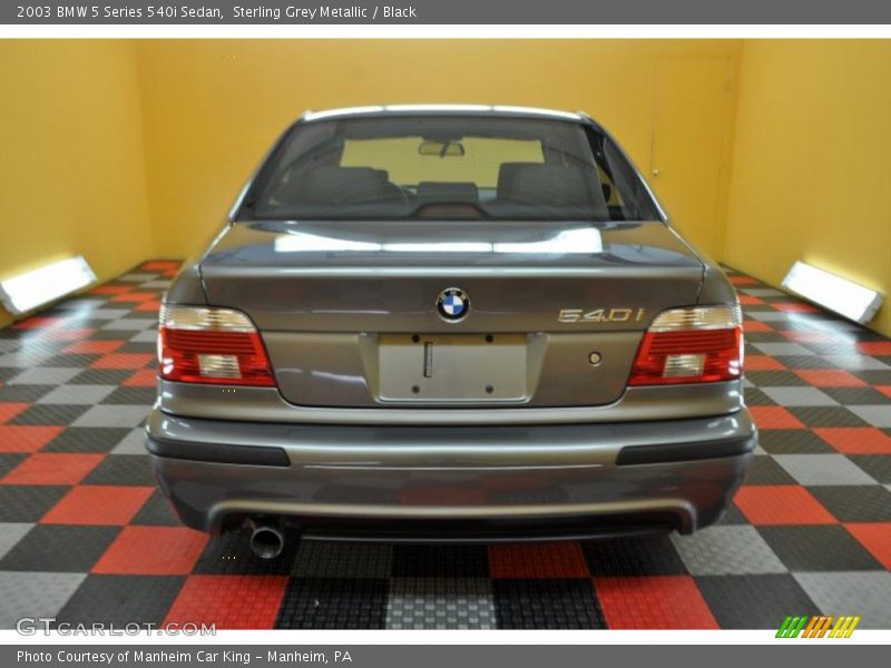 Sterling Grey Metallic / Black 2003 BMW 5 Series 540i Sedan