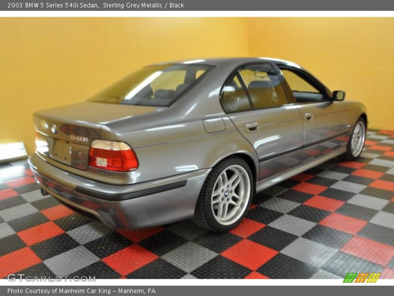 Sterling Grey Metallic / Black 2003 BMW 5 Series 540i Sedan