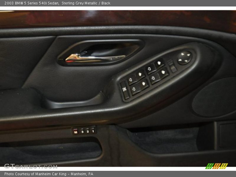 Sterling Grey Metallic / Black 2003 BMW 5 Series 540i Sedan
