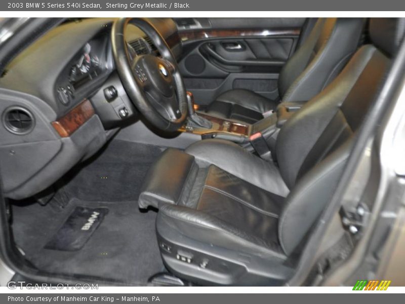 Sterling Grey Metallic / Black 2003 BMW 5 Series 540i Sedan