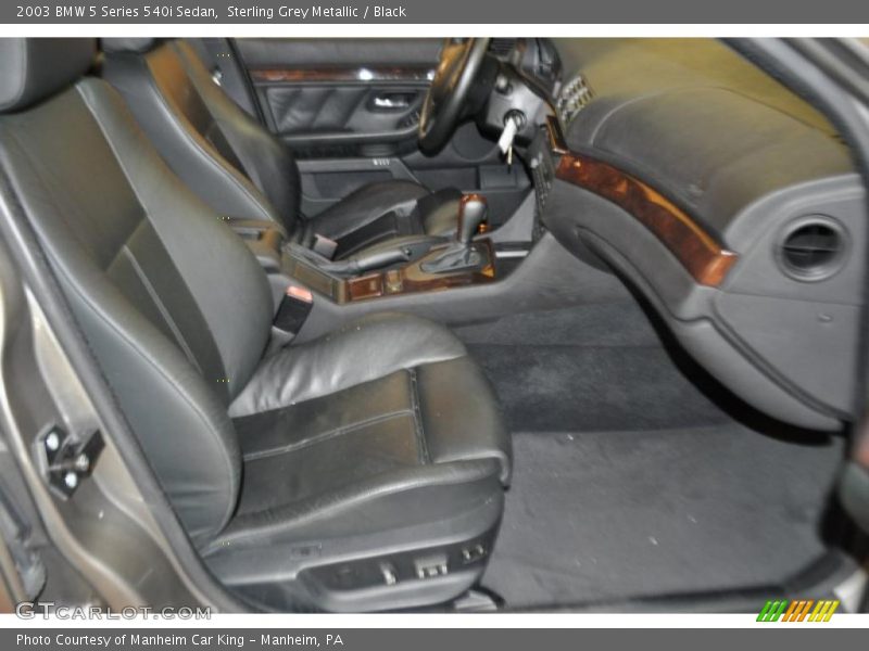 Sterling Grey Metallic / Black 2003 BMW 5 Series 540i Sedan