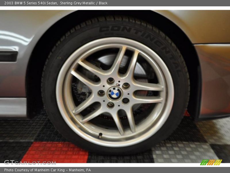 Sterling Grey Metallic / Black 2003 BMW 5 Series 540i Sedan
