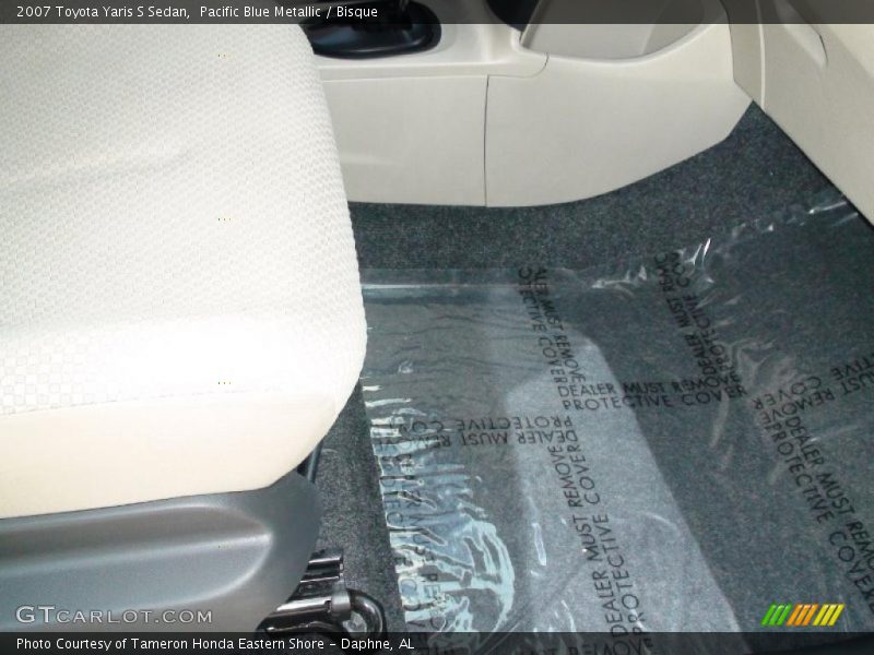 Pacific Blue Metallic / Bisque 2007 Toyota Yaris S Sedan