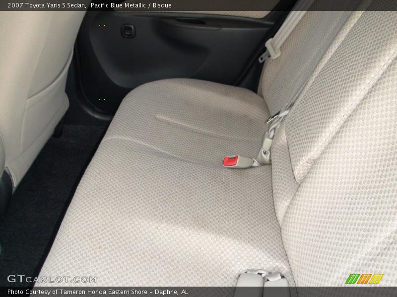 Pacific Blue Metallic / Bisque 2007 Toyota Yaris S Sedan
