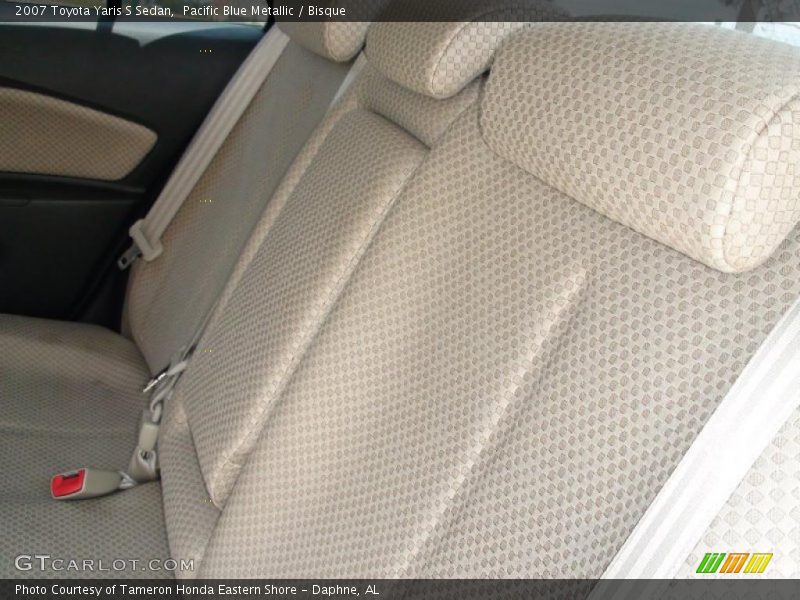 Pacific Blue Metallic / Bisque 2007 Toyota Yaris S Sedan