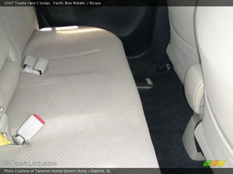 Pacific Blue Metallic / Bisque 2007 Toyota Yaris S Sedan