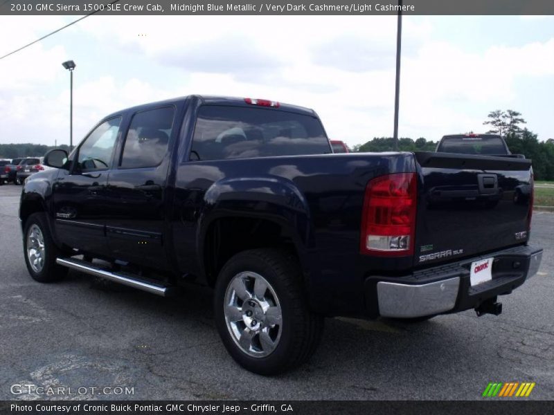 Midnight Blue Metallic / Very Dark Cashmere/Light Cashmere 2010 GMC Sierra 1500 SLE Crew Cab