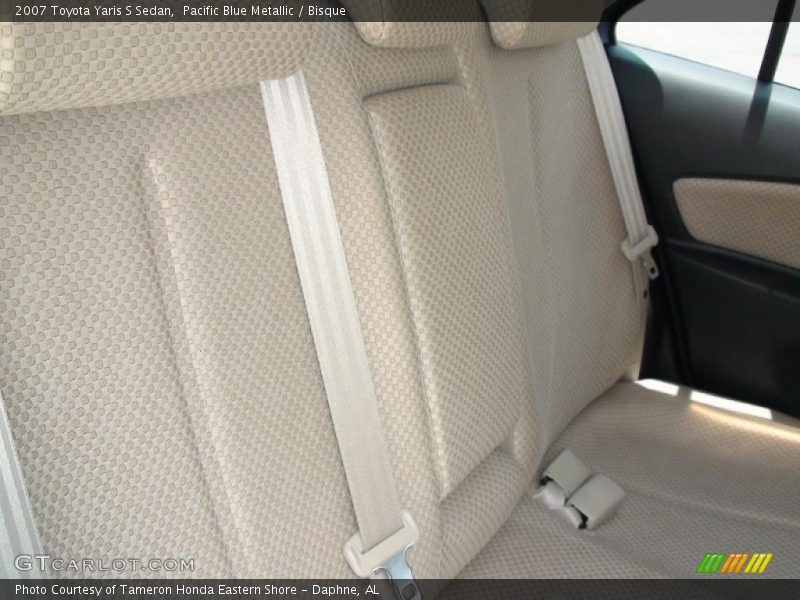 Pacific Blue Metallic / Bisque 2007 Toyota Yaris S Sedan