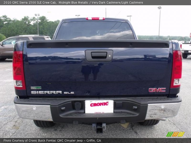Midnight Blue Metallic / Very Dark Cashmere/Light Cashmere 2010 GMC Sierra 1500 SLE Crew Cab
