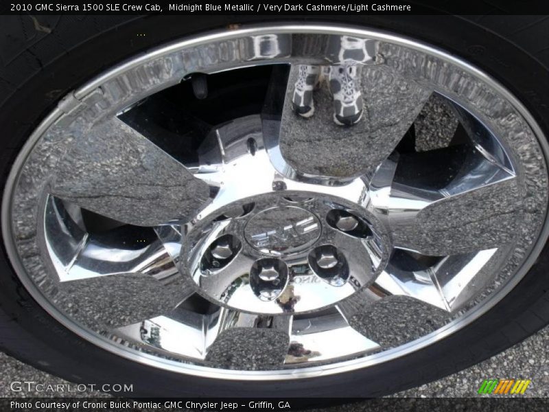 Midnight Blue Metallic / Very Dark Cashmere/Light Cashmere 2010 GMC Sierra 1500 SLE Crew Cab